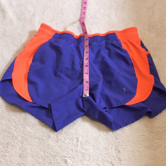 Danskin blue and orange workout shorts, in XS - Picture 4 of 7